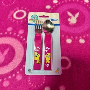 Vintage 90’s Gerber Looney Tunes Tweety Bird Spoon Fork Toddler Set Brand New